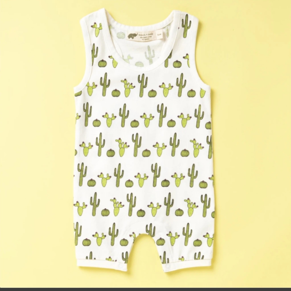 Cactus🌵Racerback Shortall / 9-12M